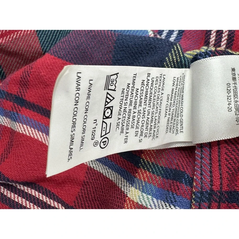 Polo Ralph Lauren Men's XL Custom Fit Flannel Shirt Red/Blue/Green Plaid X3